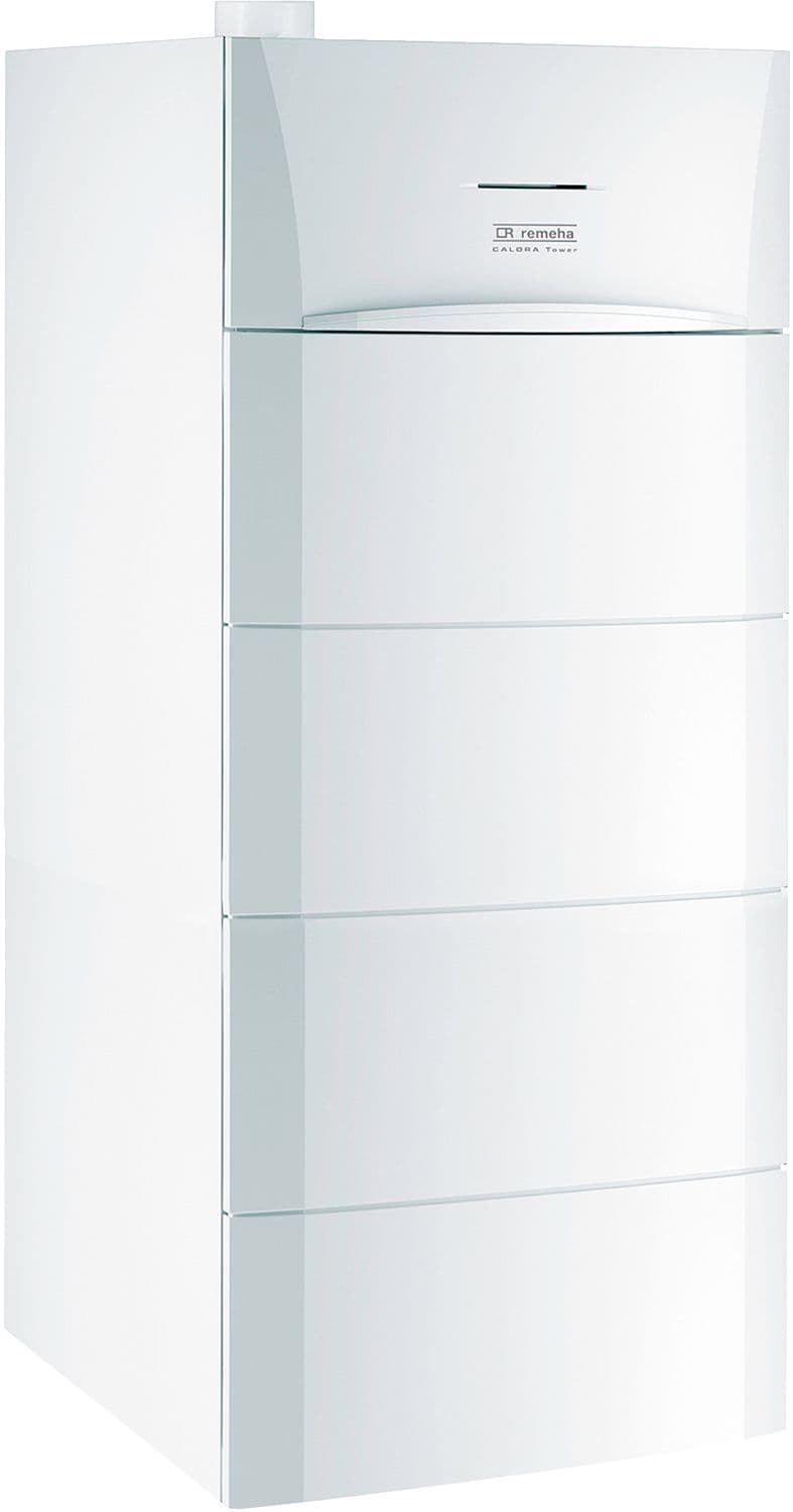 CHAUDIERE SOL CONDENSATION AVEC BOILER 160L SOUS CALORA TOWER GAZ 14,5KW ALL-IN-ONE