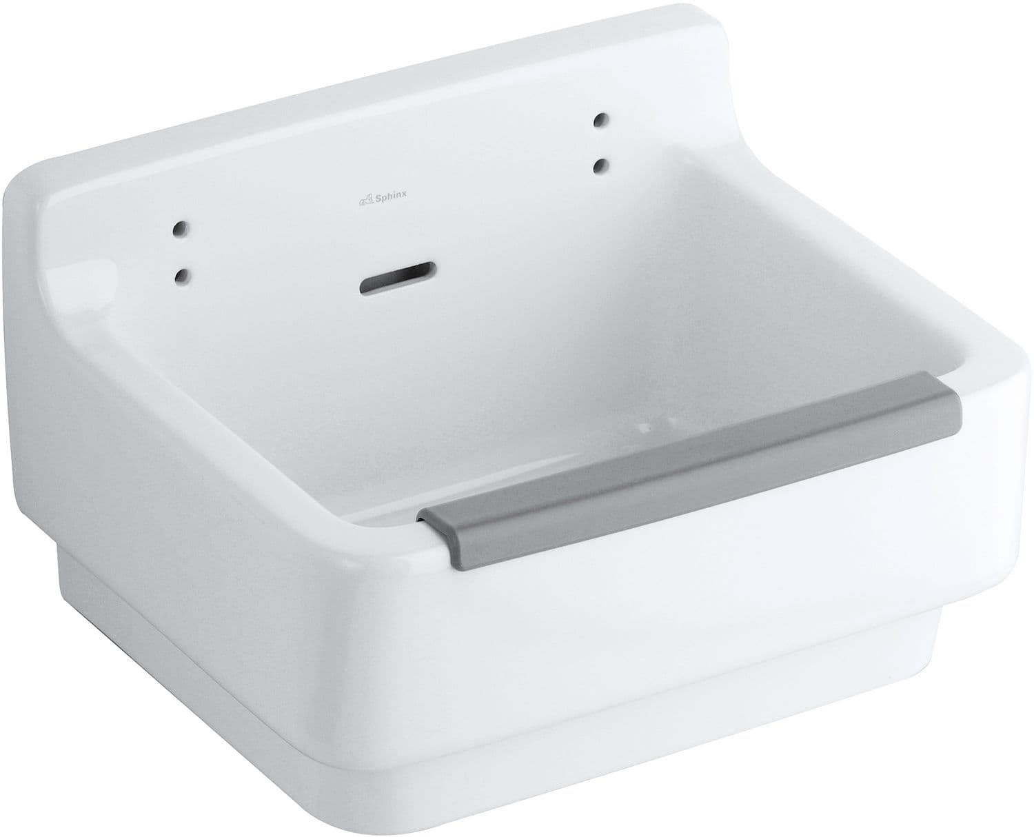 VIDOIR+BUTEE 300 GEBERIT 460X365MM AVEC TROP-PLEIN BLANC