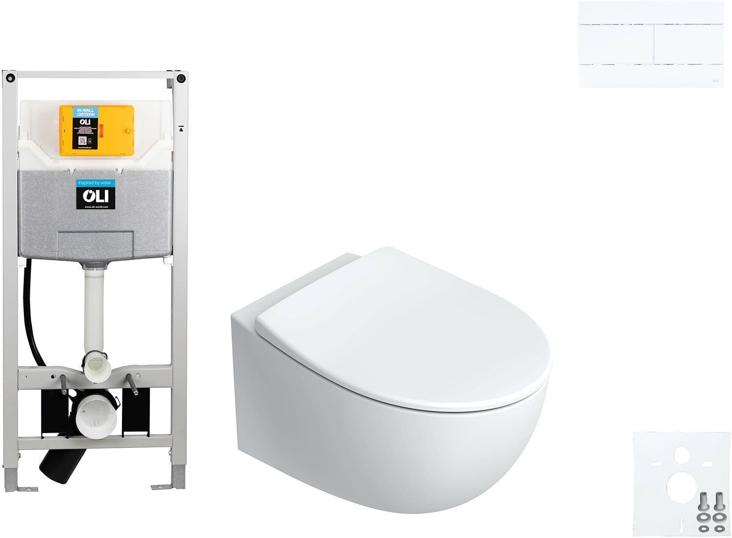 WALLFIX OLI WC SUSPENDU ITALY CATALANO SLIM BLANC
