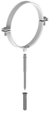 COLLIER 150MM (RAL 9016) POUR FIXATION AU MUR REMEHA