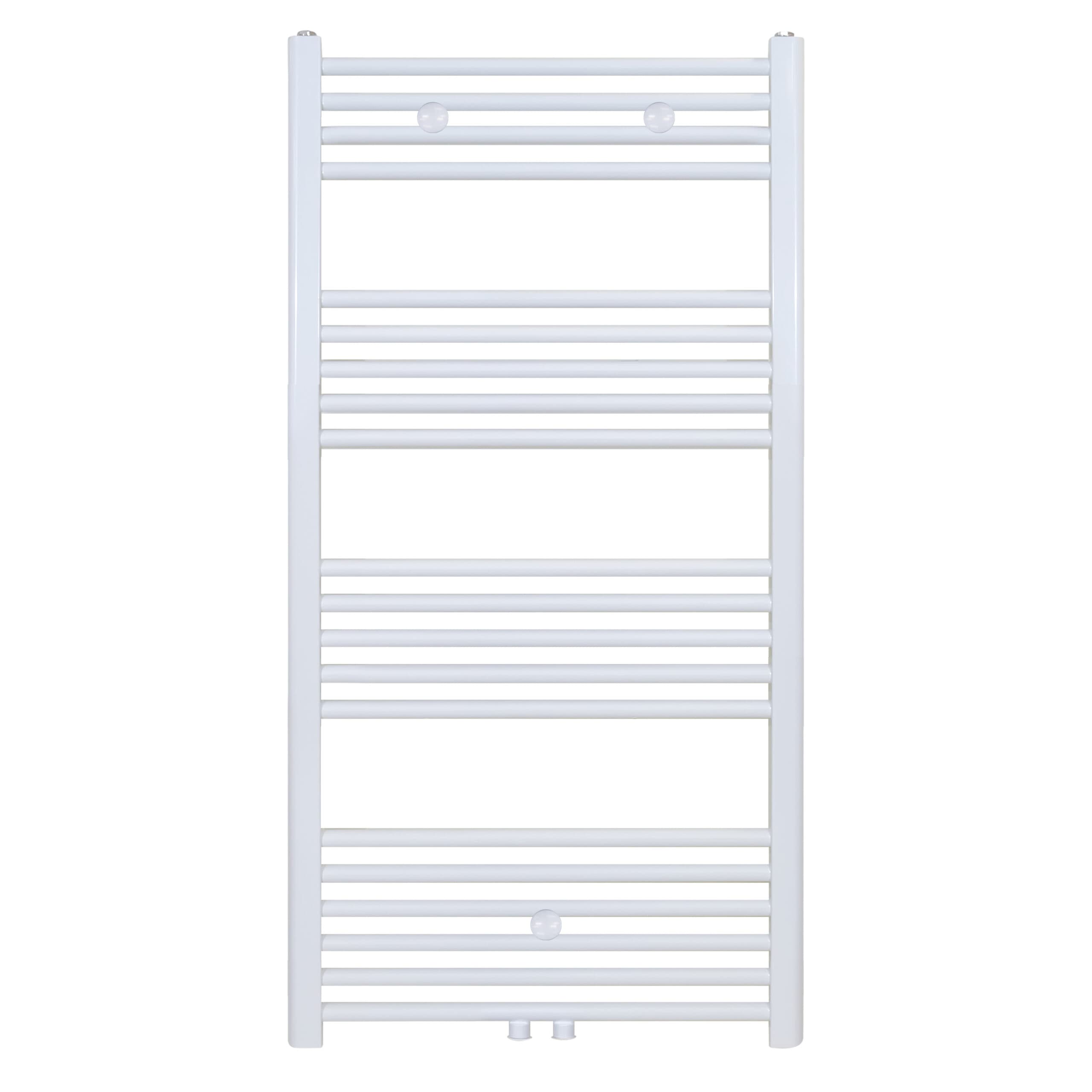 BELRAD SÈCHE-SERVIETTES - RACCORDEMENT GAUCHE-DROITE/CENTRAL - 616 WATT - 1200X600CM - BLANC MAT