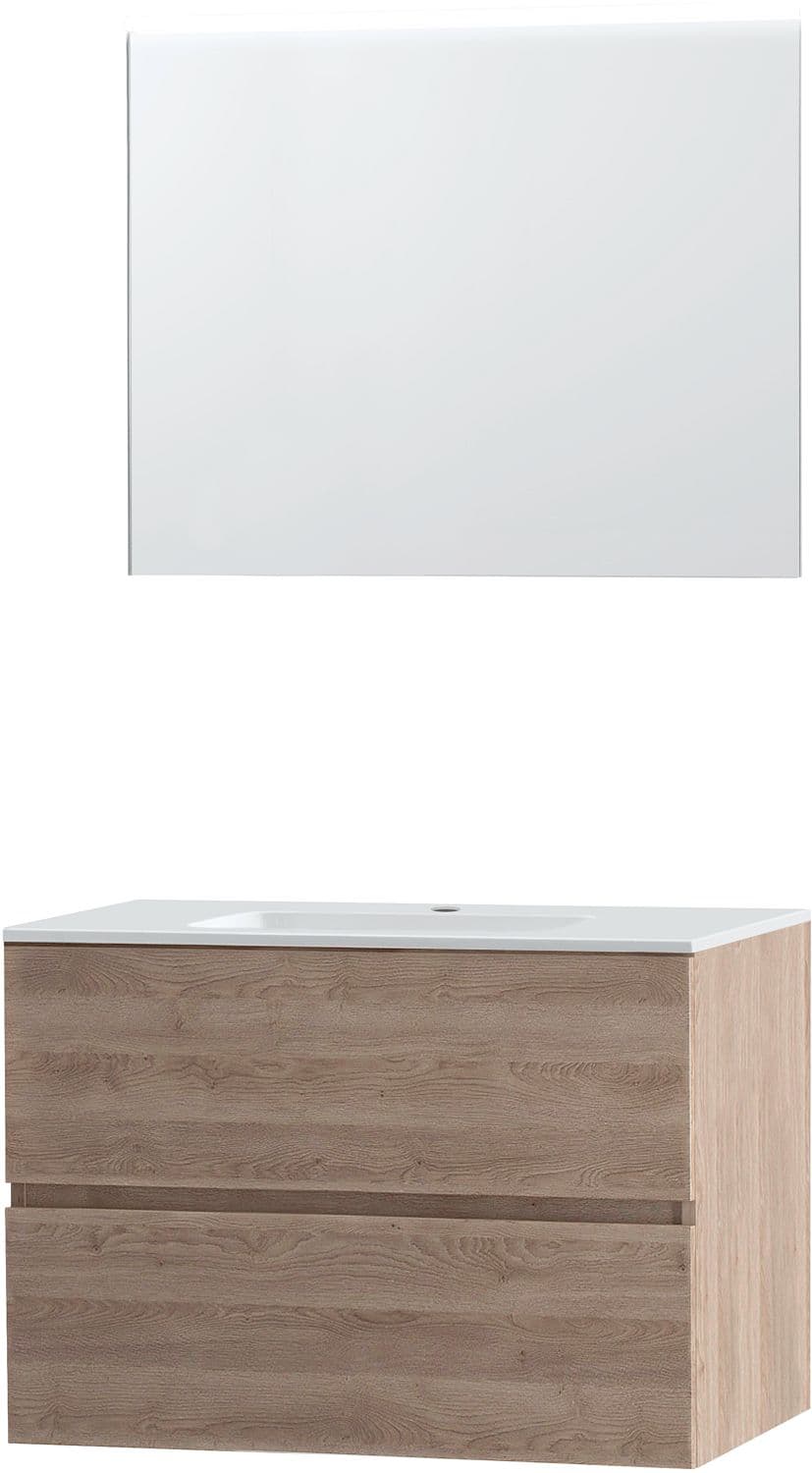 MEUBLE MOLTO CHENE NATUREL 90 PORCELAINE MIROIR