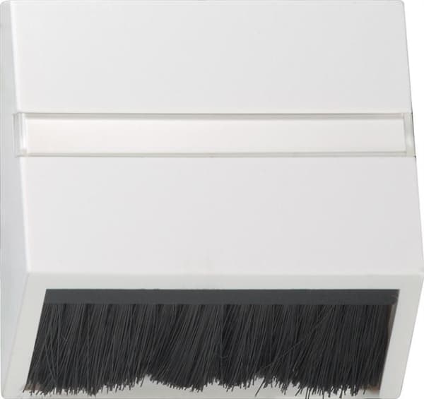 Capot enfichable avec cadre adaptateur pour appareils avec cache (50 x 50mm) et sortie oblique