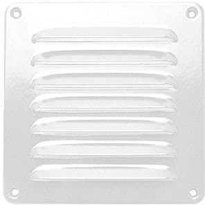 GRILLE D'AERATION ALU BLANCHE B25-H20CM