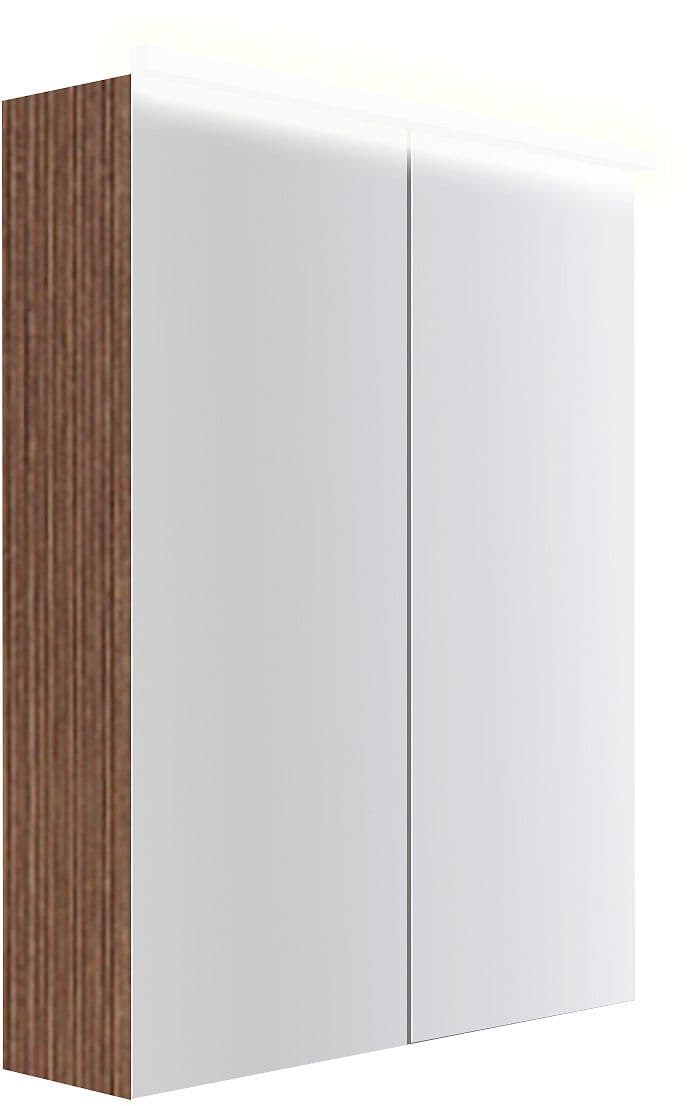 ARMOIRE TOILETTE COFFEE 2 PORTES 600MM 4250K NOYER DECOR SMARTLINE
