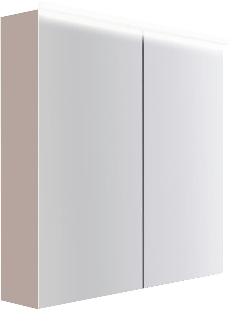 ARMOIRE TOILETTE COFFEE 2 PORTES 800MM 4250K TECTONA GRIS BASALTE MAT