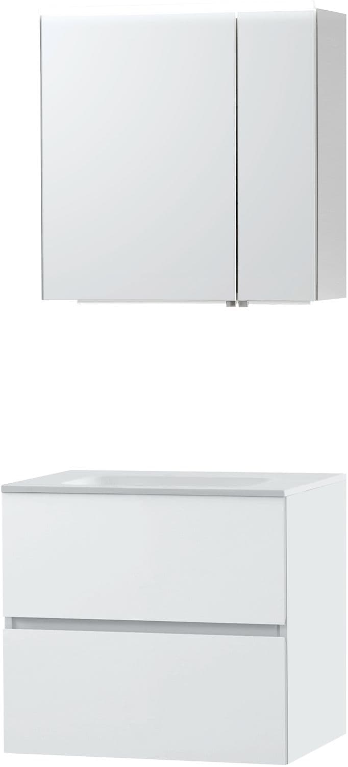 MEUBLE MOLTO POUDRE BLANC 70 SOLID ARMOIRE TOILETTE