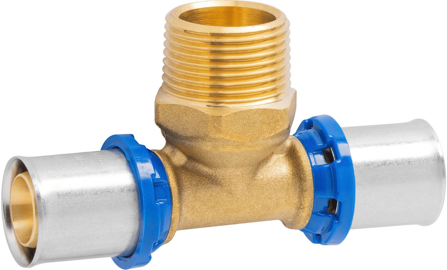 T 16MM-1/2"M-16MM ALUPEX
