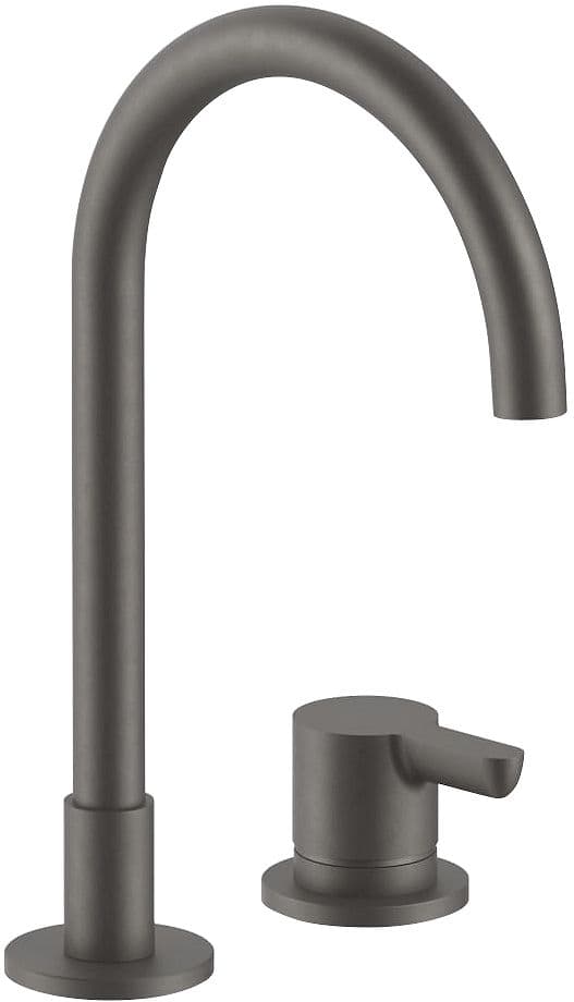 2 TROUS MITIGEUR LAVABO ICONA CLASSIC FANTINI SANS VIDAGE SAILLE 160MM MAT GUN METAL PVD