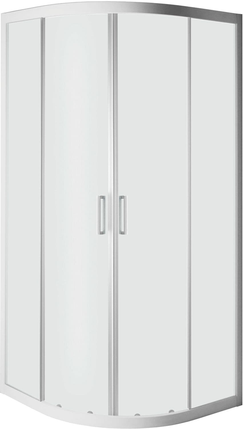 PORTE 1/4-ROND STEP 87-89 H190 ALUMINIUM-CLAIR