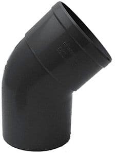 COUDE PVS GRIS FONCE EEP ROND 45° 80MM