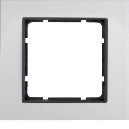 Plaque de recouvrement 1 poste Berker B.7 Alu / Anthracite
