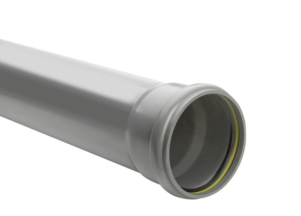 Kabelwerk Eupen Eucarigid-RE SN2 tube d'égouttage PVC Benor D125 x 3,2 mm L 3 m gris