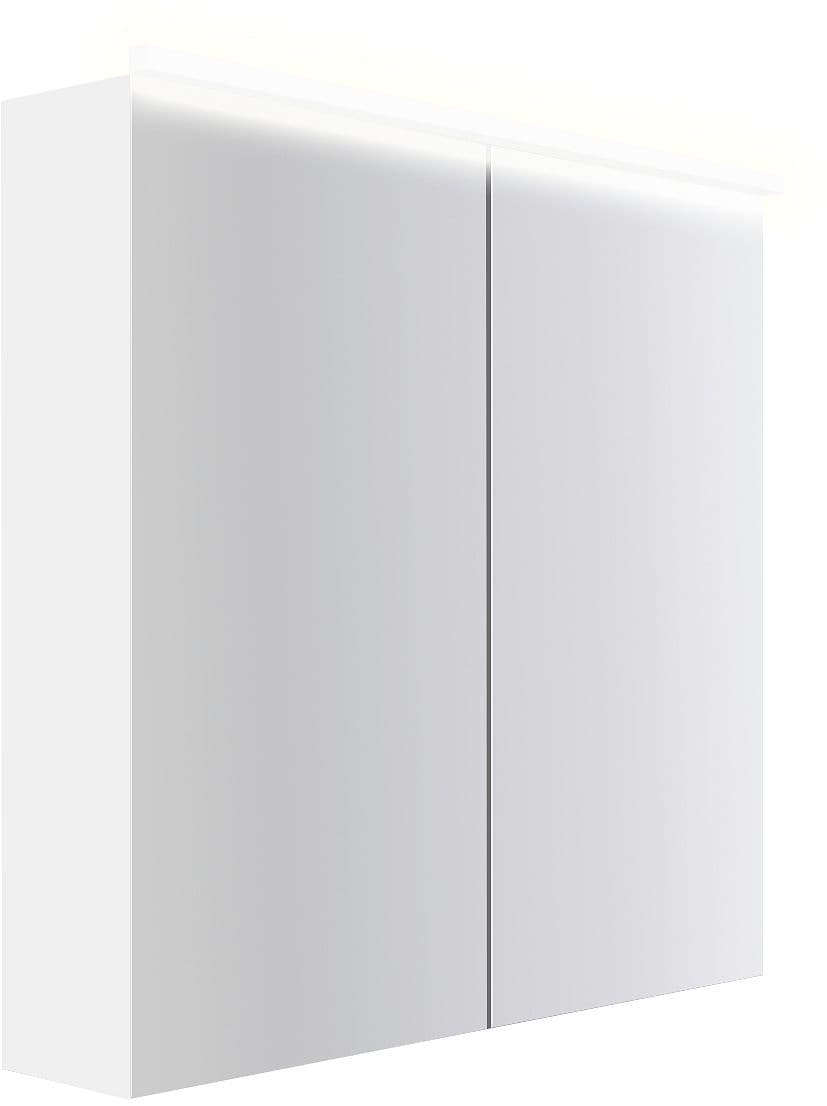 ARMOIRE TOILETTE COFFEE 2 PORTES 800MM 4250K TECTONA BLANC MAT