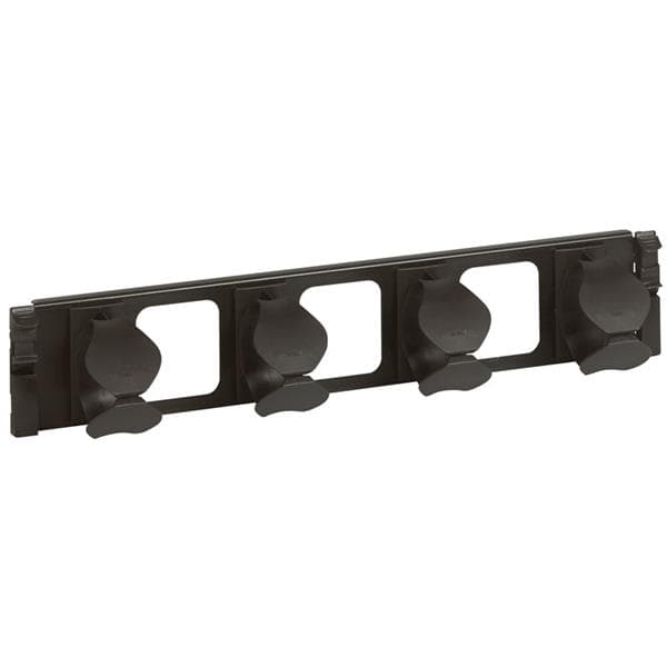 Panneau passe fils 19 2U métal 2 axes - Ral 9005