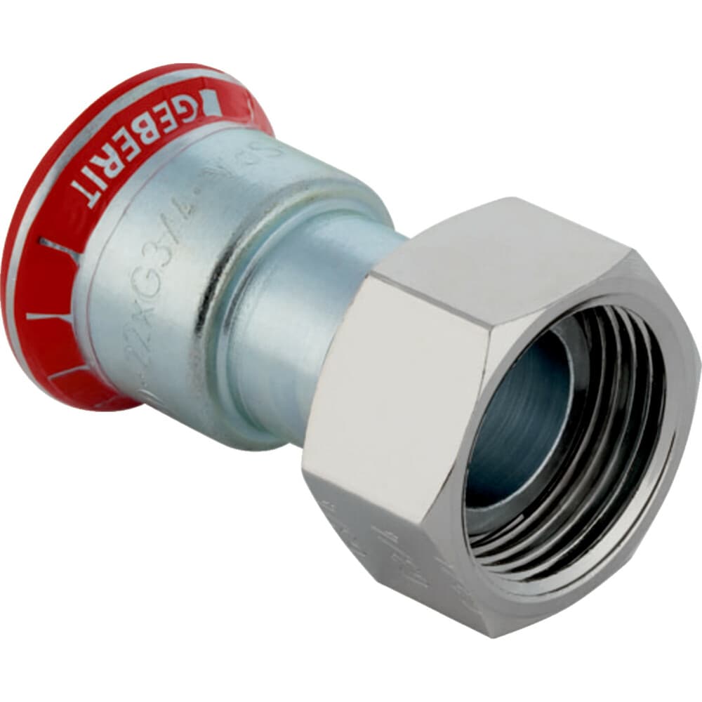Geberit Mapress acier carbone raccord de transition avec écrou libre 22-3/4"F