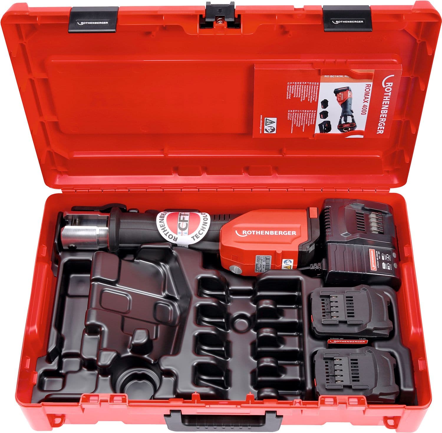 MACHINE A SERTIR ROTHENBERGER ROMAX 4000 + 2 BATTERIES (1 X 2 AH + 1 X 4 AH)