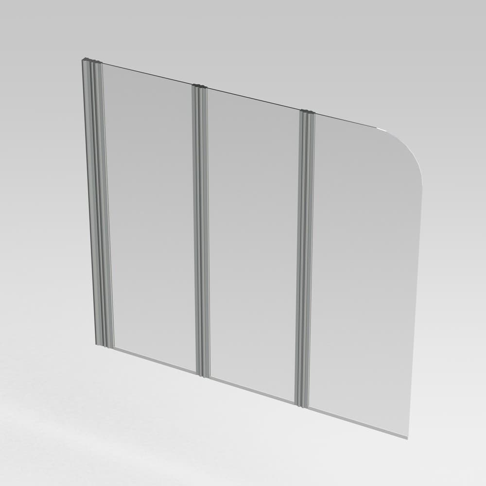 intro Pannello paroi de bain 3 volets 1500x1400 mm aluminium