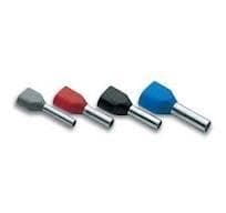 Douille isolée 2 x 16mm² 14mm Bleu
