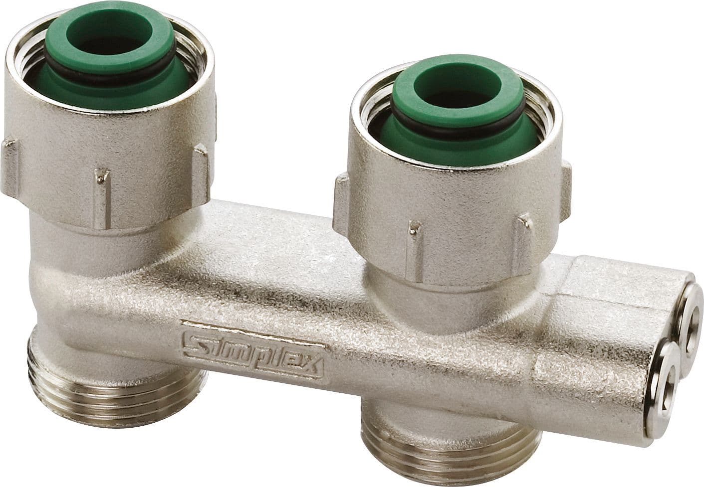 BLOC H INVERSE 2TUBE SIMPLEX DROIT 1/2"