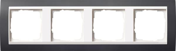 Cadres de finition Gira Event Anthracite avec cadre intermédiaire Blanc brillant Anthracite avec