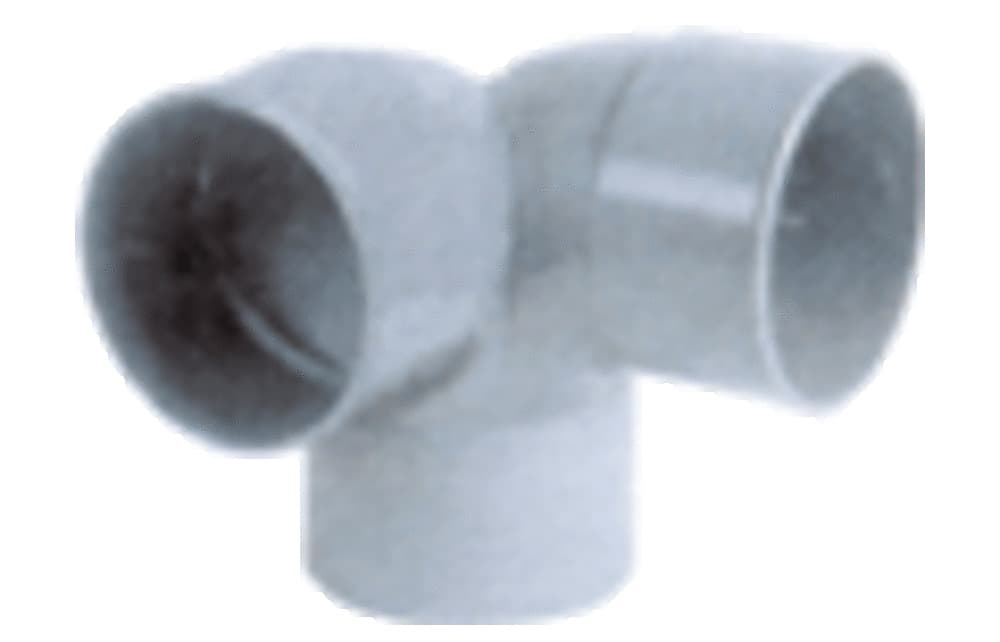 Nicoll raccord à coller PVC coude double d'équerre D 40 gris