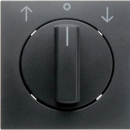 Enjoliveur avec bouton rotatif pour interrupteur volets S.1 / B.3 / B.7 Anthracite, mat