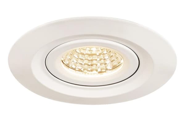 Kini Led, encastré de plafond extérieur, Blanc, Led 12W 3000K, 60°, IP65