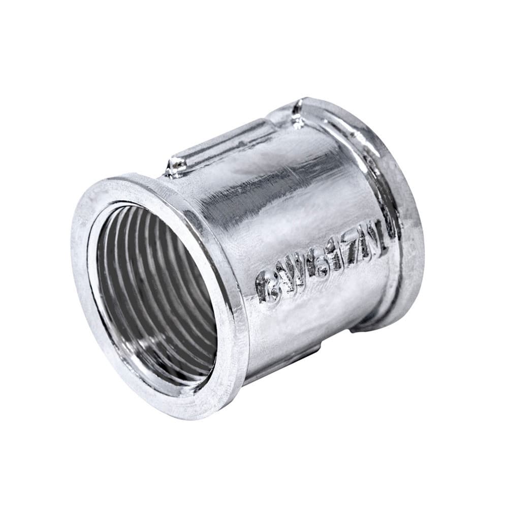 manchon laiton/chromé 1/2"FF