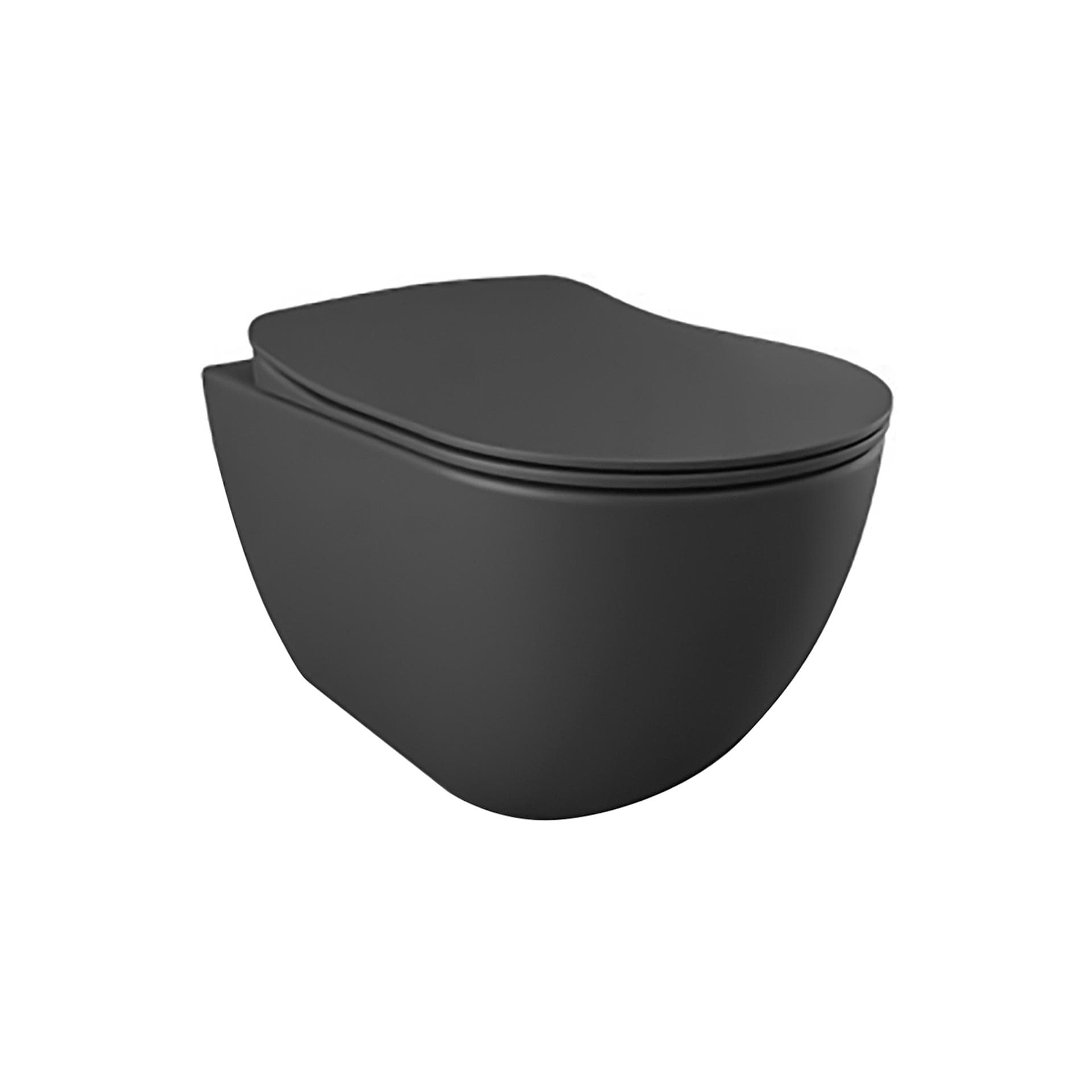 CREAVIT FREE WC SUSPENDU AVEC BIDET – SANS BRIDE - SANS ABATTANT – ANTHRACITE MAT