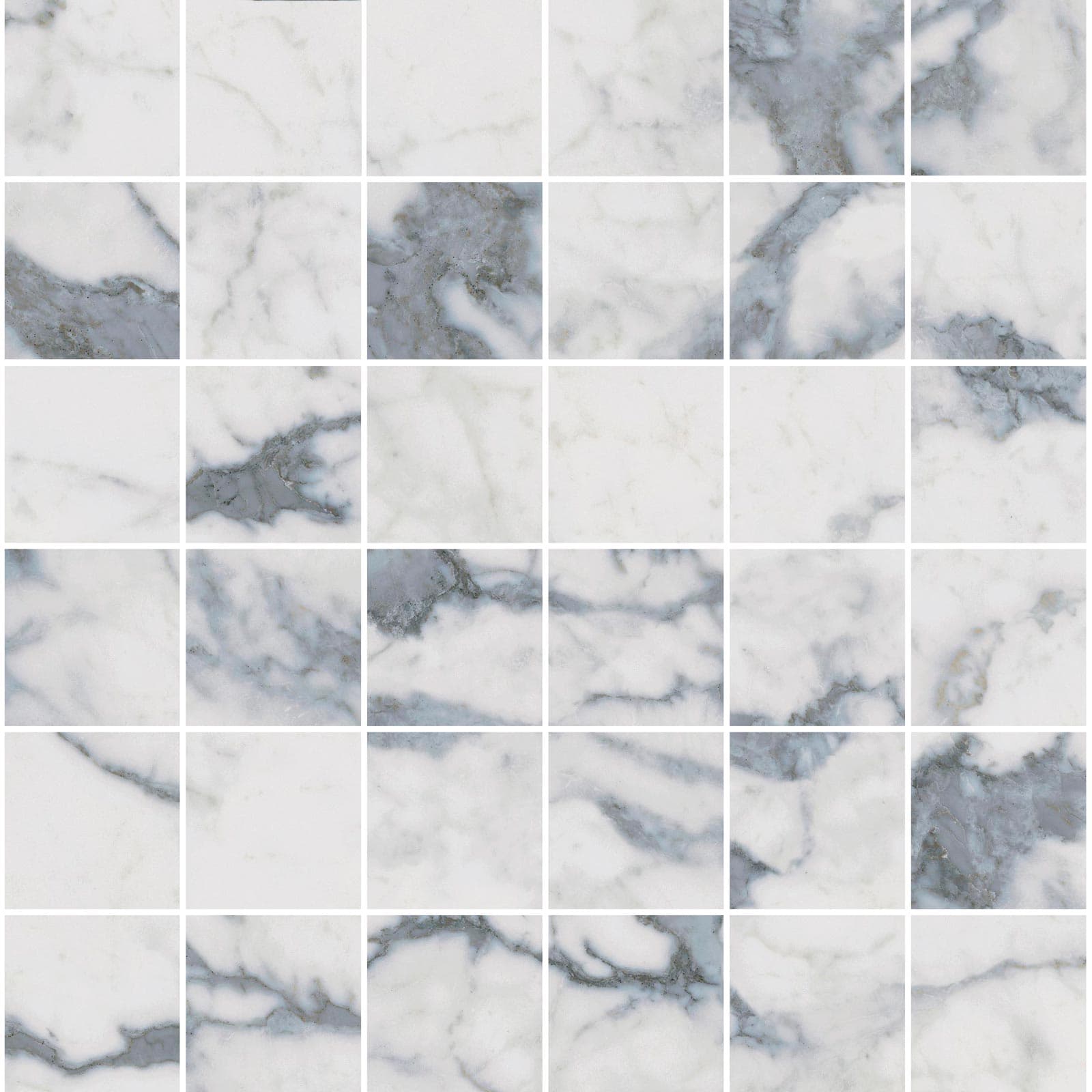 MOSAICO SORRENTO WHITE 30X30 (5X5) PUL