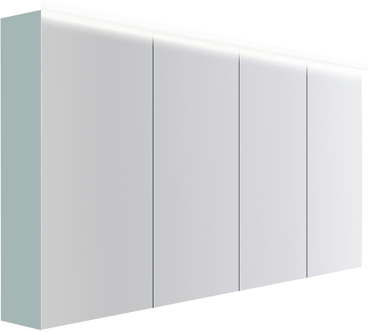 ARMOIRE TOILETTE COFFEE 4 PORTES 1600MM 4250K BLUE AZUR DOUX MAT