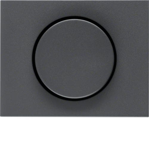 Enjoliveur avec bouton de réglage pour variateur rotatif Berker K.1 Anthracite, mat