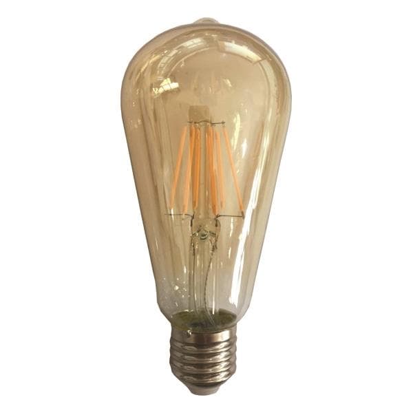 Lampe Led St64 2500K filament dimmable 10W 1050lm E27 240V Doré verre dimmable