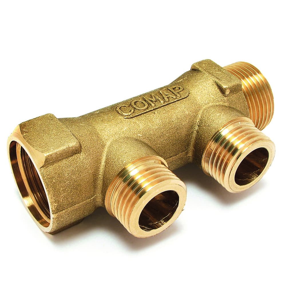 Comap collecteur laiton 3/4"MF sortie 1/2M entraxe 35mm 2circuits