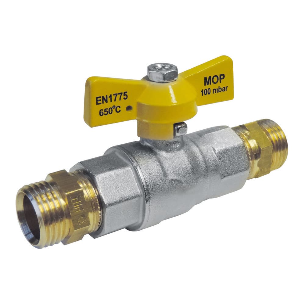 Van Marcke robinet d'arrêt gaz natural ARGB 1/2" M chromé