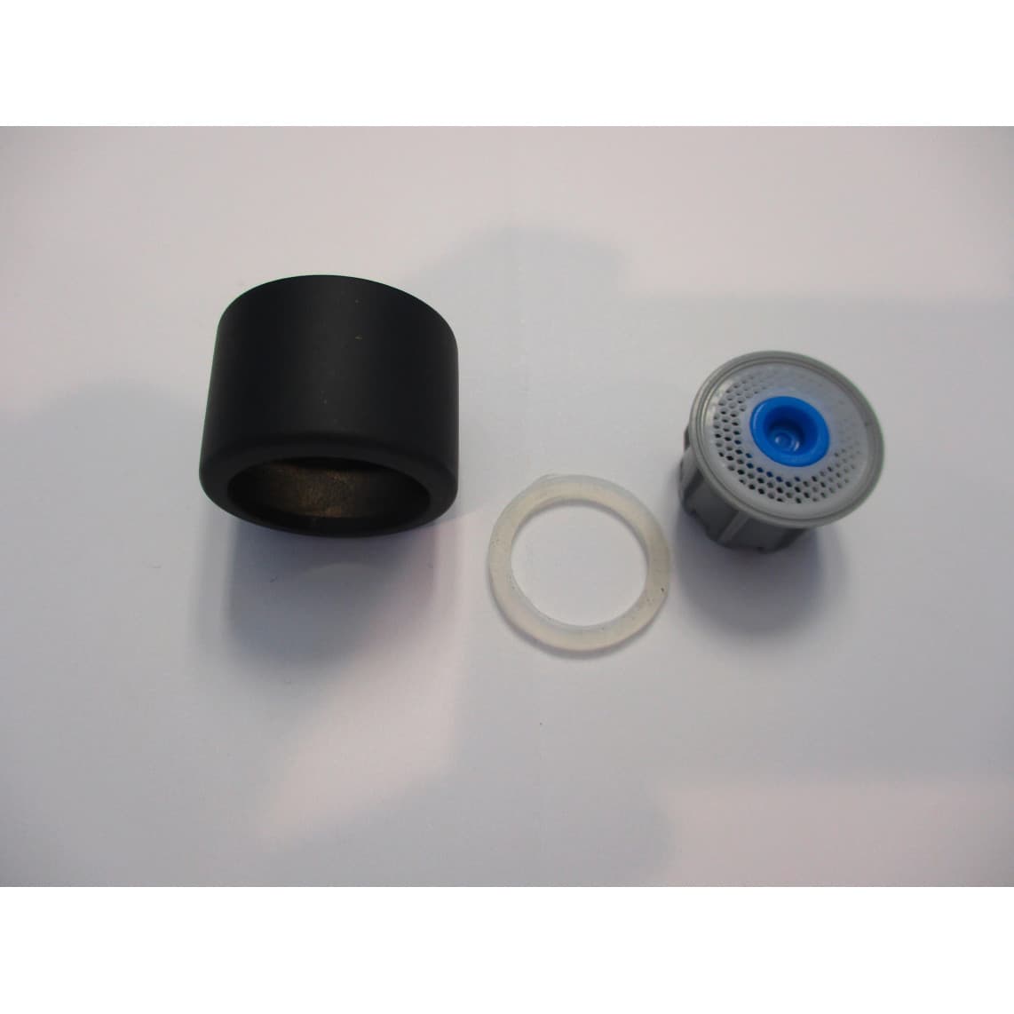 02353 Aérateur anti-goutte avec boîtier, noir mat, filetage M22x1, par ex. pour 79169