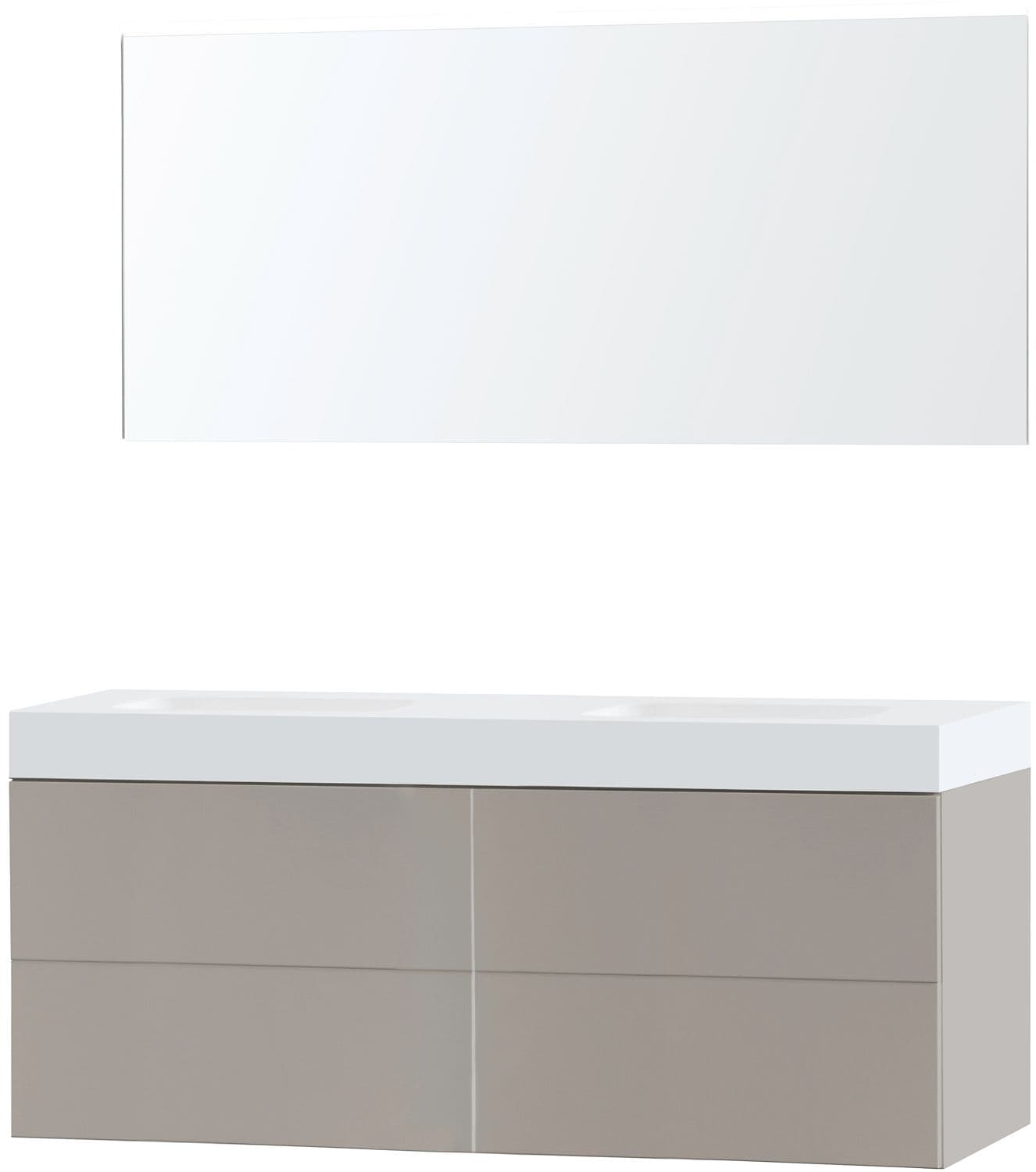 MBL.PURO DUO GRIS 160 SOLID PURO MIROIR