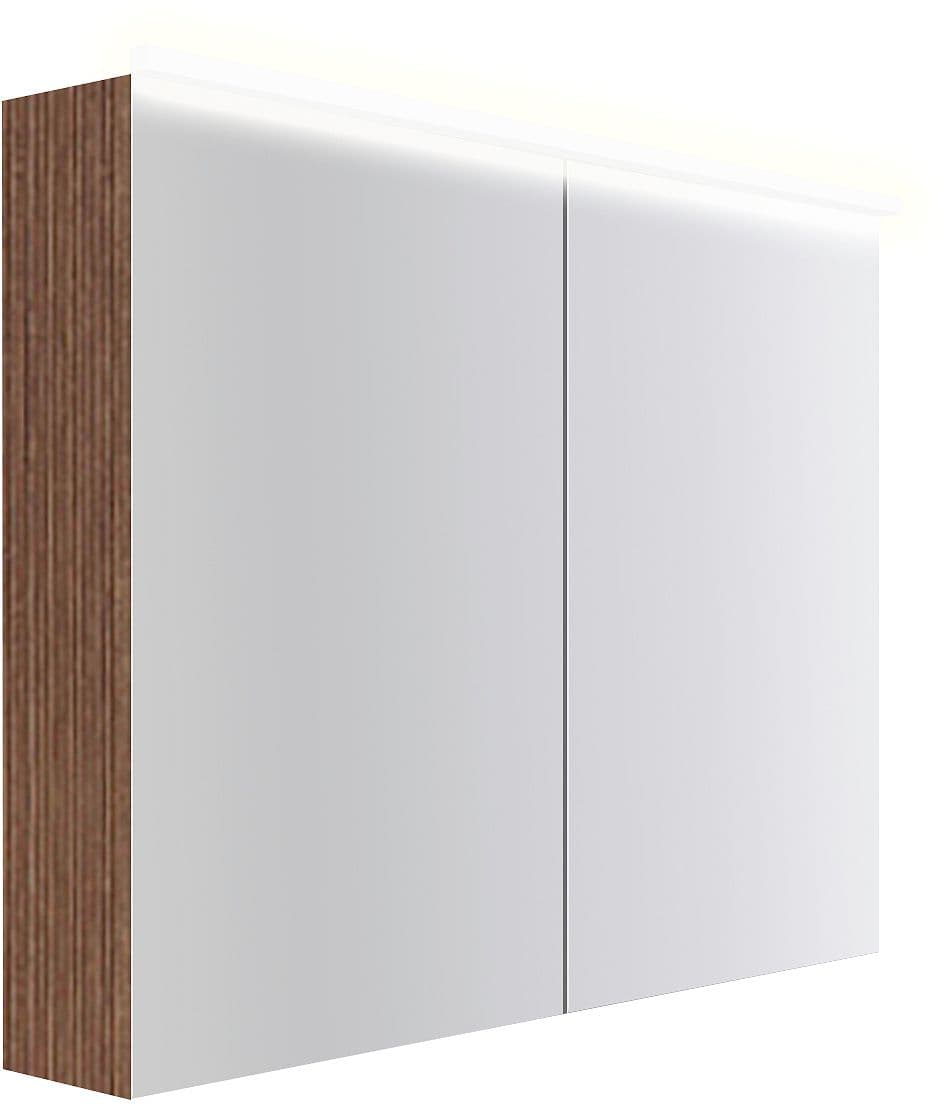 ARMOIRE TOILETTE COFFEE 2 PORTES 1000MM 4250K NOYER DECOR SMARTLINE