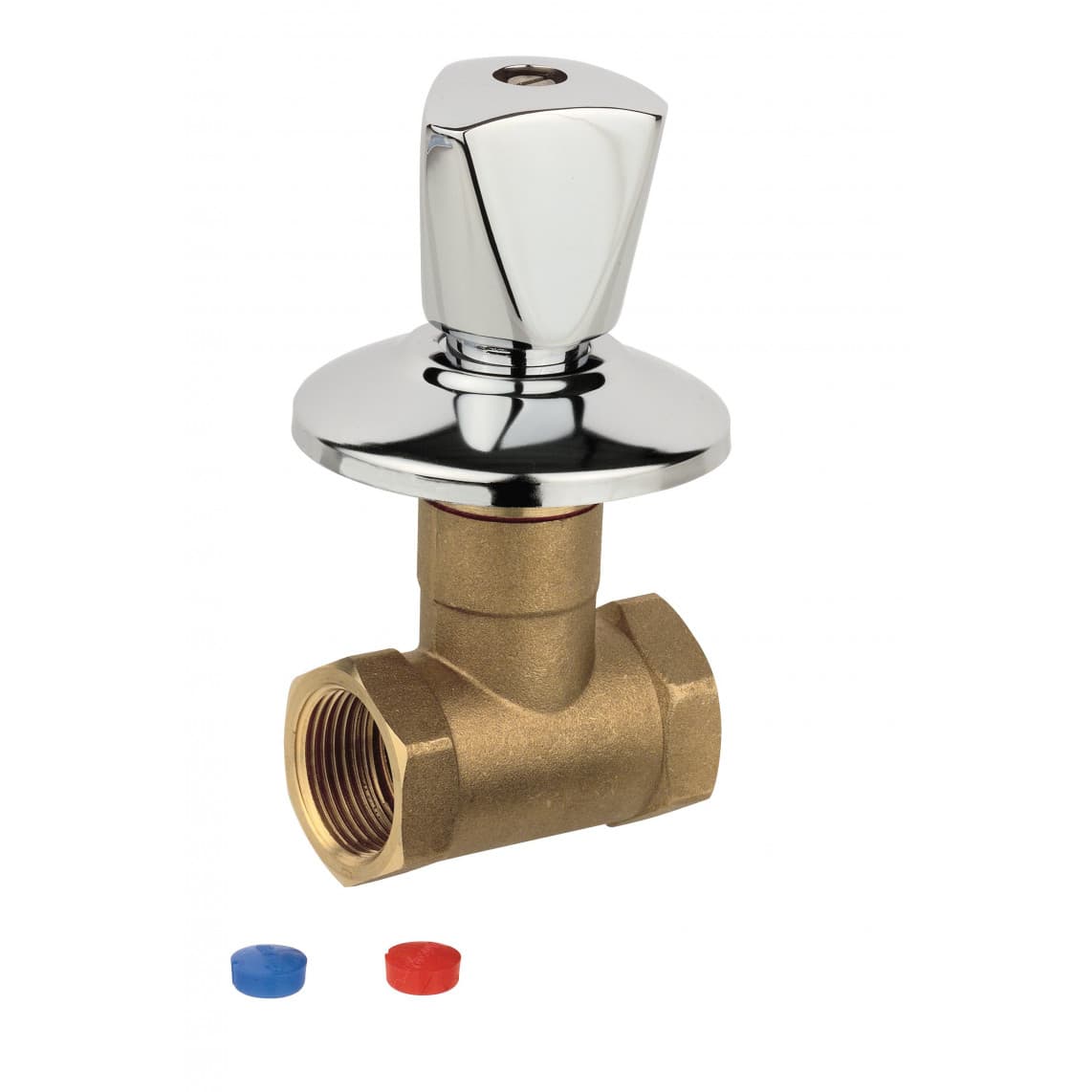 986522148 vanne encastrée, chromé, 3/4" F, avec rosace
