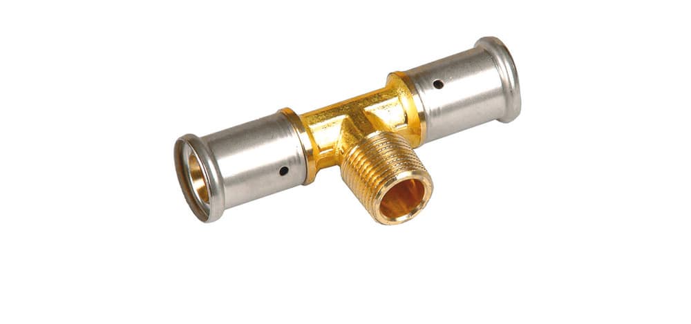 Henco Té laiton 20-3/4M-20