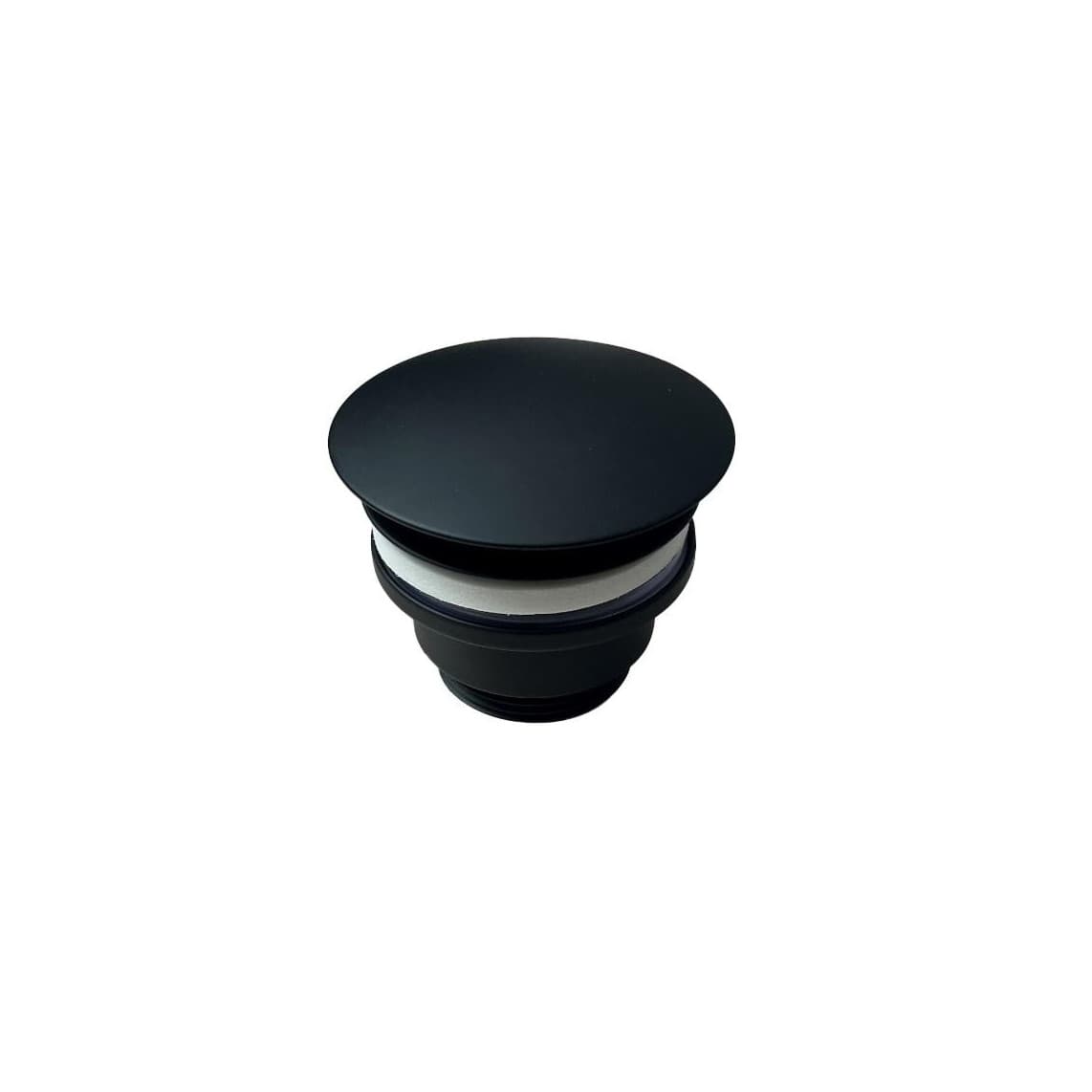 98807500 Design-vanne d'évacuation, noir mat, 1 1/4" x 65 mm, permanent
