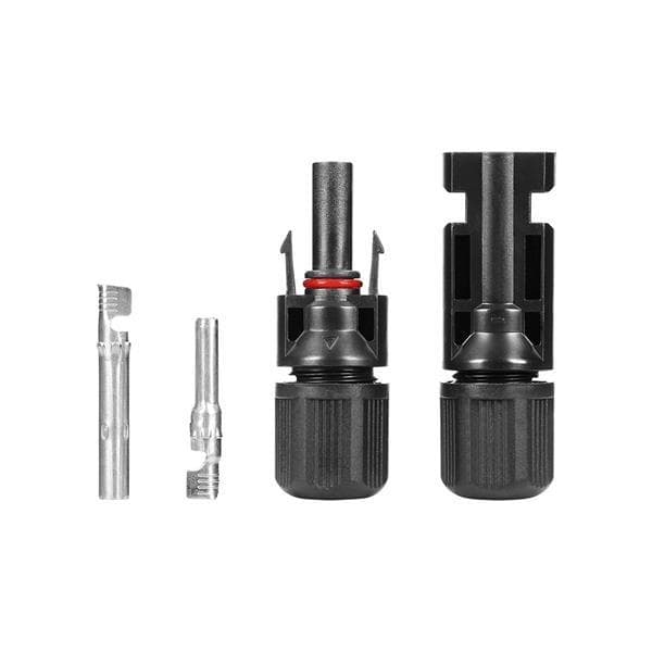 Connecteur MC4 pour panneaux photovoltaïques. compatible avec les fils PV: 1,5 - 6mm², IP67 4 pièces