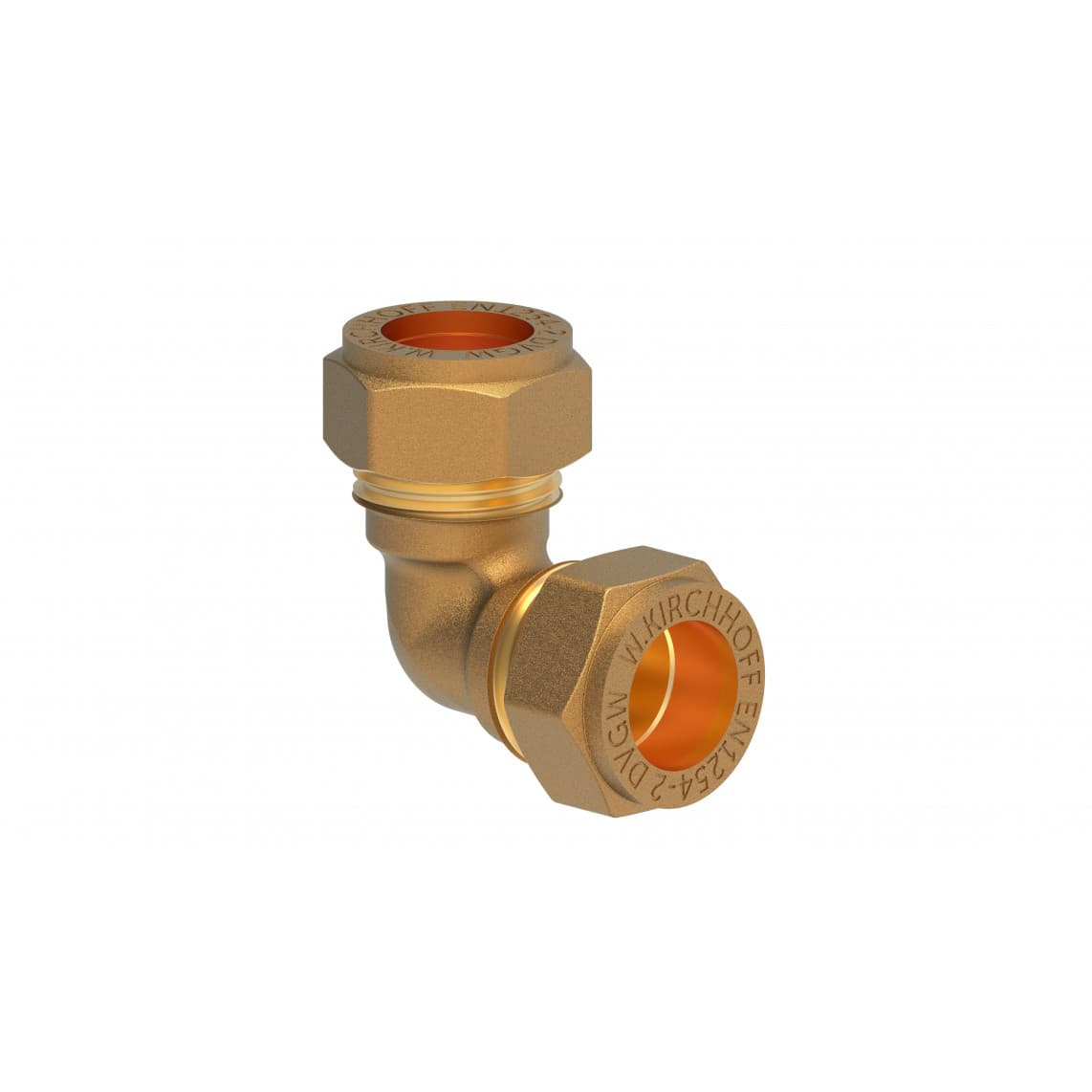 989451317 LT coude 90°, vierge, 18 mm, raccord à serrer pour tube en cuivre