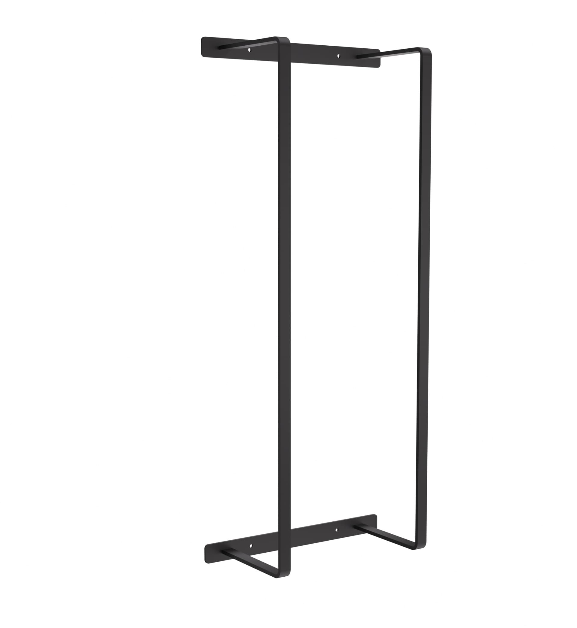 PORTE-SERVIETTES - VERTICALE - 67X28X14 CM - NOIR MAT