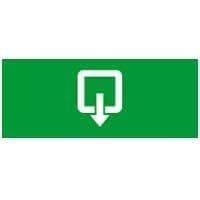 Pictogramme sortie flèche bas lumineux sécurité strio 2 / G5 / étanche