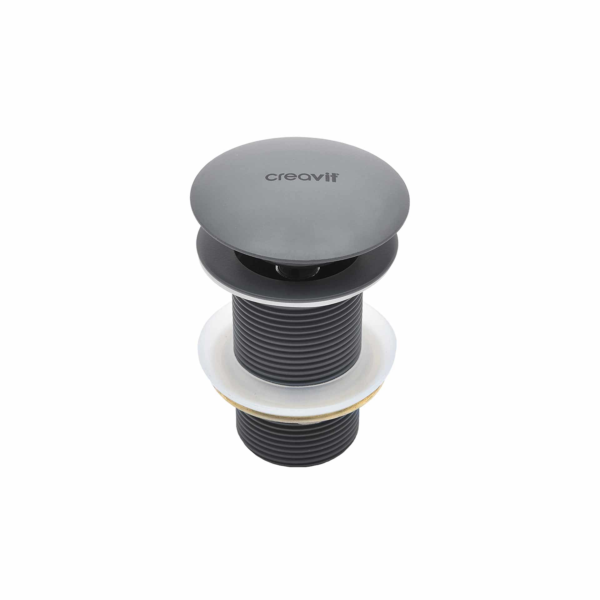 CREAVIT BONDE CLIC-CLAC 5/4" - AVEC TROP-PLEIN - ANTHRACITE MAT