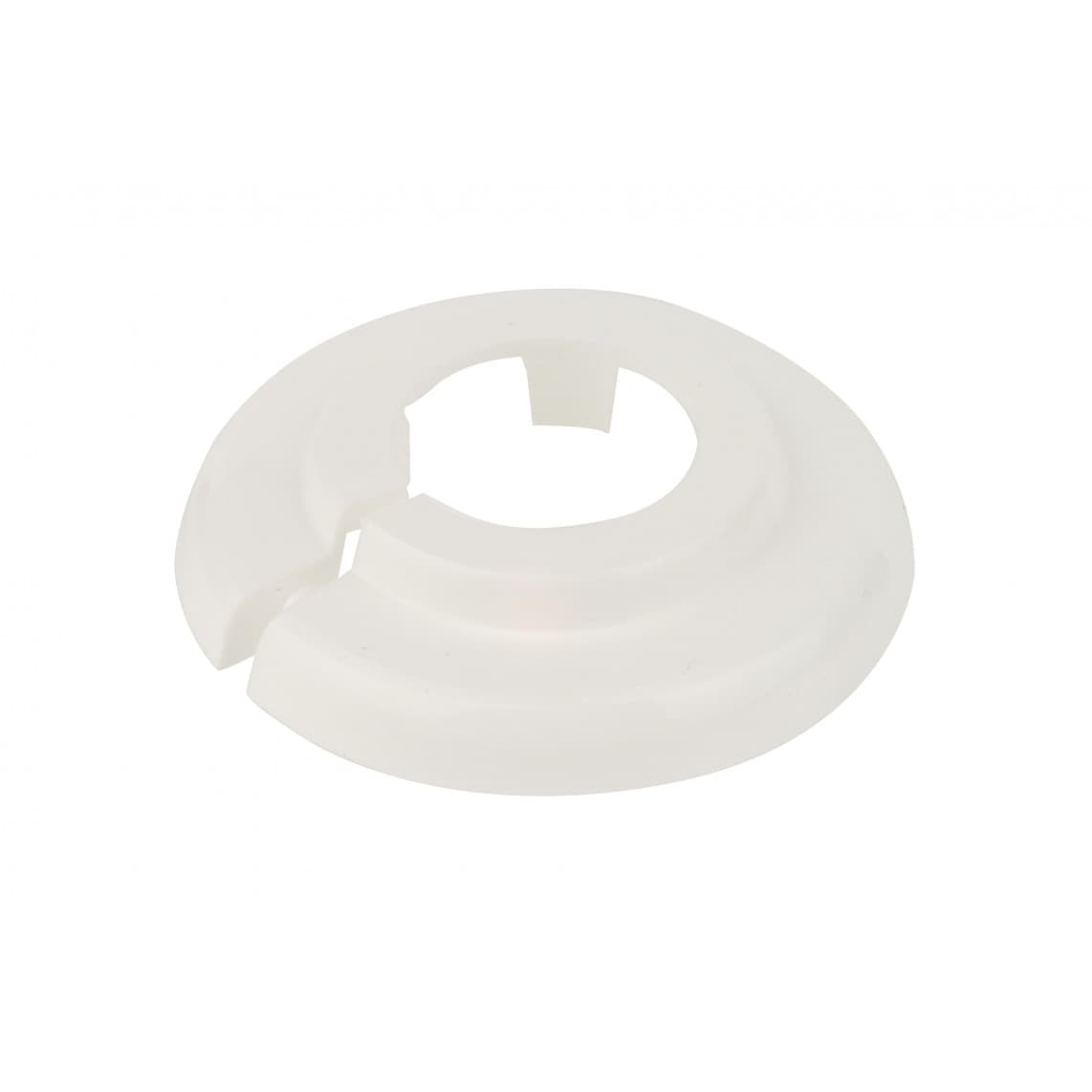 988238055 rosace PP pour chauffage, blanc, 22 x 10 mm, pour 1/2" (10x)