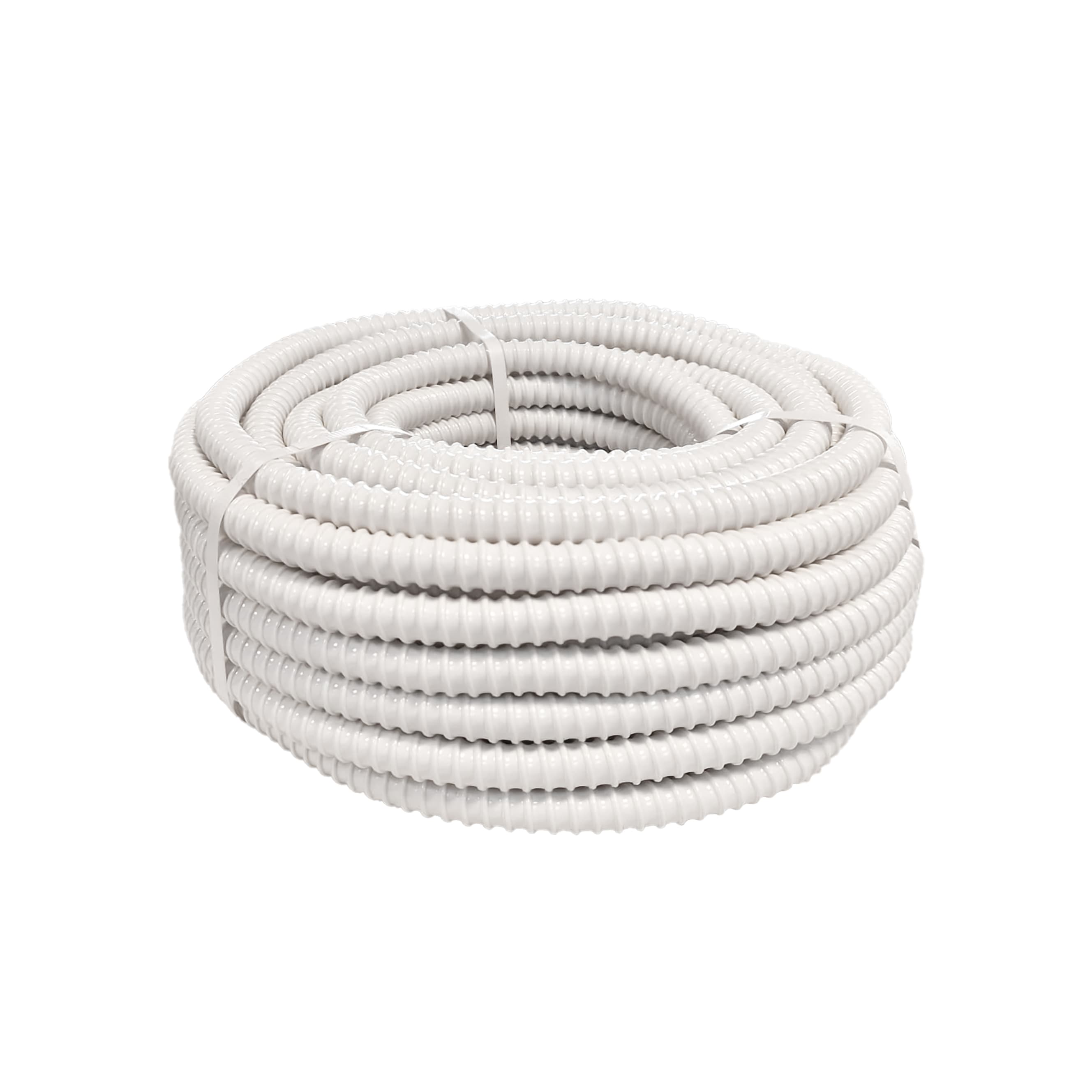 TUYAU D’ÉVACUATION DES CONDENSATS – CLIMATISEUR – UNIVERSEL – FLEXIBLE – DIAMÈTRE 16 MM – 25 M – BLANC