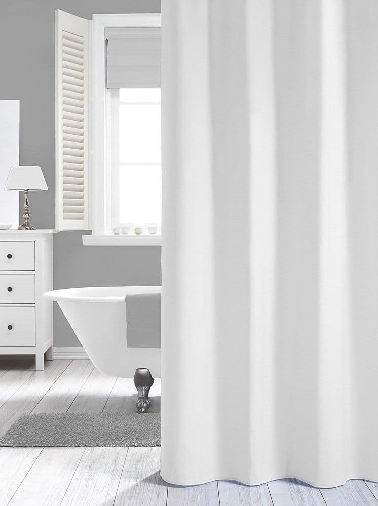 RIDEAU DOUCHE PEVA SEALSKIN 240CM GRANADA BLANC 16 TROUS